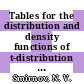 Tables for the distribution and density functions of t-distribution : ("Student's distribution") /