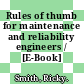 Rules of thumb for maintenance and reliability engineers / [E-Book]