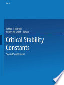 Critical Stability Constants [E-Book] : Second Supplement /