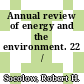 Annual review of energy and the environment. 22 /