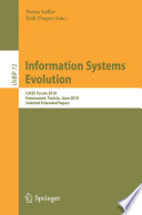 Information Systems Evolution [E-Book] : CAiSE Forum 2010, Hammamet, Tunisia, June 7-9, 2010, Selected Extended Papers /
