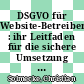 DSGVO für Website-Betreiber : ihr Leitfaden für die sichere Umsetzung der EU-Datenschutz-Grundverordnung /