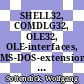 SHELL32, COMDLG32, OLE32, OLE-interfaces, MS-DOS-extensions in Windows 95 /