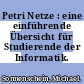 Petri Netze : eine einführende Übersicht für Studierende der Informatik.