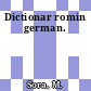 Dictionar romin german.