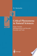 Critical Phenomena in Natural Sciences [E-Book] : Chaos, Fractals, Selforganization and Disorder: Concepts and Tools /