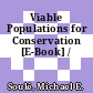 Viable Populations for Conservation [E-Book] /