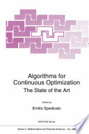 Algorithms for Continuous Optimization [E-Book] : The State of the Art /