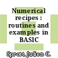 Numerical recipes : routines and examples in BASIC /