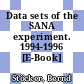 Data sets of the SANA experiment. 1994-1996 [E-Book] /