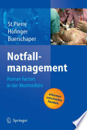 Notfallmanagement [E-Book] : Human Factors in der Akutmedizin /