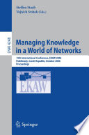 Engineering Knowledge in the Age of the Semantic Web [E-Book] / 15th International Conference, EKAW 2006, Podebrady, Czech Republic, October 6-10, 2006, Proceedings