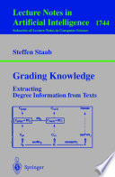 Grading Knowledge [E-Book] : Extracting Degree Information from Texts /