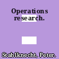 Operations research.