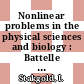 Nonlinear problems in the physical sciences and biology : Battelle Summer Institute : proceedings : Seattle, WA, 03.07.72-28.07.72.