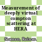 Measurement of deeply virtual compton scattering at HERA /