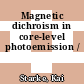 Magnetic dichroism in core-level photoemission /