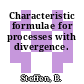 Characteristic formulae for processes with divergence.