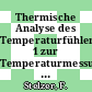 Thermische Analyse des Temperaturfühlers 1 zur Temperaturmessung durch thermisches Rauschen /