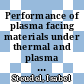 Performance of plasma facing materials under thermal and plasma exposure /