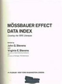 Mössbauer effect data index : covering the 1976 literature.