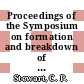 Proceedings of the Symposium on formation and breakdown of haemoglobin : March 26, 1960 Leeds (England) /