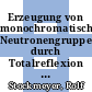 Erzeugung von monochromatischen Neutronengruppen durch Totalreflexion [E-Book] /