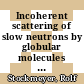 Incoherent scattering of slow neutrons by globular molecules in a cubic crystal [E-Book] /