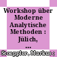 Workshop über Moderne Analytische Methoden : Jülich, 15. - 17. Oktober 1973 [E-Book] /