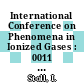 International Conference on Phenomena in Ionized Gases : 0011 vol 0001: contributed papers : Praha, 10.09.1973-14.09.1973 /