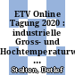 ETV Online Tagung 2020 : industrielle Gross- und Hochtemperaturwärmepumpen im Energiesystem /