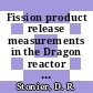 Fission product release measurements in the Dragon reactor cores 8 and 9 charge III [E-Book]