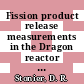 Fission product release measurements in the Dragon reactor cores IV and V charge IV [E-Book]
