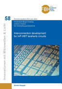 Interconnection development for InP-HBT terahertz circuits [E-Book] /