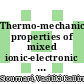 Thermo-mechanical properties of mixed ionic-electronic conducting membranes for gas separation /