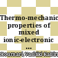 Thermo-mechanical properties of mixed ionic-electronic conducting membranes for gas separation [E-Book] /