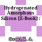 Hydrogenated Amorphous Silicon [E-Book] /