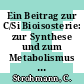 Ein Beitrag zur C/Si Bioisosterie: zur Synthese und zum Metabolismus potentieller Antimuscarinika aus der Stoffklasse der (Aminoalkyl)diorganylkarbinole und (Aminoalkyl)diorganylsilanole.