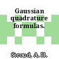 Gaussian quadrature formulas.