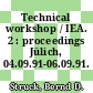 Technical workshop / IEA. 2 : proceedings Jülich, 04.09.91-06.09.91.