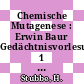 Chemische Mutagenese : Erwin Baur Gedächtnisvorlesungen 1 : Berlin, 26.07.59-28.07.59 /