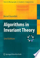 Algorithms in Invariant Theory [E-Book] /