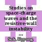Studies on space-charge waves and the resistive-wall instability in space-charge-dominated electron beams /