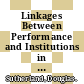 Linkages Between Performance and Institutions in the Primary and Secondary Education Sector [E-Book] /