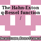 The Hahn-Exton q-Bessel function /