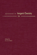 Advances in inorganic chemistry. 34.