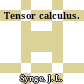 Tensor calculus.