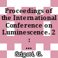Proceedings of the International Conference on Luminescence. 2 : Budapest, 1966 /