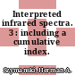 Interpreted infrared spectra. 3 : including a cumulative index.