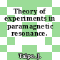 Theory of experiments in paramagnetic resonance.